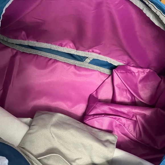 Under Armour Undeniable 4.0 Duffle Gym Dance Travel Bag Blue/Pink - Picture 11 of 14